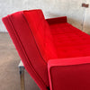 Ox Blood Red Extra Long Four Seater Modernica Split Rail Sofa