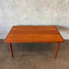 Vintage Mid Century Modern Teak Danish Dining Table