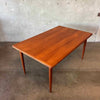 Vintage Mid Century Modern Teak Danish Dining Table