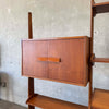 Mid Century Modern Teak Wall Unit With Drop Down Desk