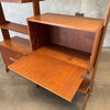 Mid Century Modern Teak Wall Unit With Drop Down Desk