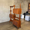 Mid Century Modern Teak Wall Unit With Drop Down Desk