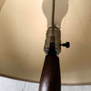 Mid Century Modern Teak Penal Floor Lamp With Shade - Three-Way Lamp Fixture