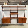 Mid Century Poul Cadovius Wall Unit, Denmark 1960's