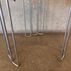 1970s Chrome + Glass Saporiti Italian Nesting Side Tables