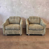 Pair of 1960s Comfy Club Chairs on Castors