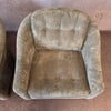 Pair of 1960s Comfy Club Chairs on Castors