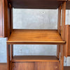 Mid Century Modern Walnut Wall Unit With Desk With Key - Yugoslavia 1960s