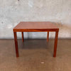 Vintage MCM Teak Side Table by Hans Olsen for Lindebo Hansen - Stamped