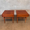 Set of 2 Vintage MCM Walnut Side Tables by American of Martinsville