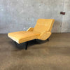 Mid Century Armed Wave Chaise with New Velvet Upholstery