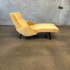 Mid Century Armed Wave Chaise with New Velvet Upholstery