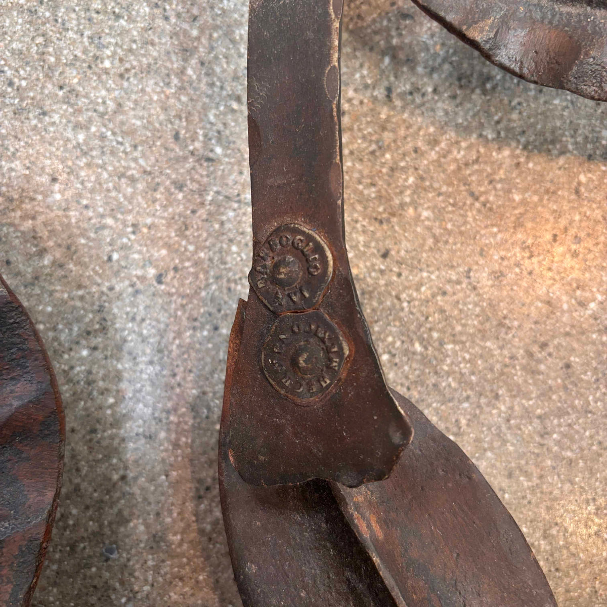Jan Barboglio Signed Wrought Iron Wreath