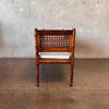 1950's Modern Cane Back Settee Bench Product Image