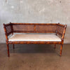 1950's Modern Cane Back Settee Bench Product Image
