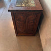 1960's Hand Carved Mexican Stone/ Agate Nine Drawer Credenza