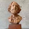 Vintage Clay Sculpture of Italian Opera Composer Giuseppe Verdi