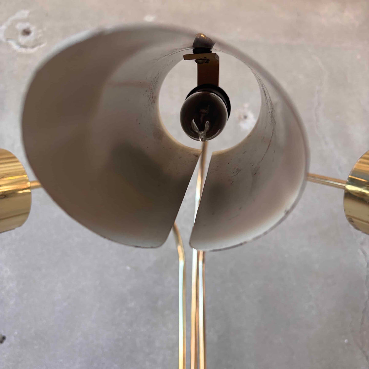Mid Century Modern Three Arm Table Lamp