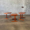 Mid Century Danish Modern Teak Nesting Tables Circa 1960