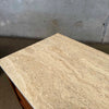 Pair Mid Century American of Martinsville Nightstands with Travertine