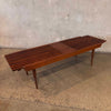 Mid Century Modern 1970s Expandable Slat Bench Bench / Coffee Table