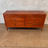Mid Century Modern Walnut Eight Drawer Dresser/ Credenza Circa 1960