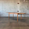 Danish Modern Teak "Hidden Leaf" Dining Table