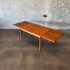 Danish Modern Teak "Hidden Leaf" Dining Table