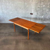 Danish Modern Teak "Hidden Leaf" Dining Table