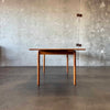 Danish Modern Teak "Hidden Leaf" Dining Table