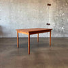 Danish Modern Teak "Hidden Leaf" Dining Table