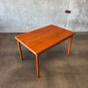 Danish Modern Teak "Hidden Leaf" Dining Table
