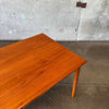 Danish Modern Teak "Hidden Leaf" Dining Table