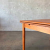 Danish Modern Teak "Hidden Leaf" Dining Table