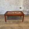 Mid Century Danish Modern Tile Top Dining Table by Gangso