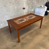 Mid Century Danish Modern Tile Top Dining Table by Gangso