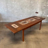 Mid Century Danish Modern Tile Top Dining Table by Gangso