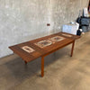 Mid Century Danish Modern Tile Top Dining Table by Gangso