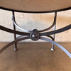 Mykonos Outdoor/ Indoor Travertine Round Dining Table