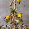 Mid Century Modern Tole (Lemons) Five Light Chandelier