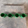 Set of Four Vintage 1970s Nike Employee Plastic Gift Mugs - Kelly Green