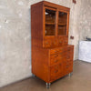 Antique Stacking Barrister File Display Cabinet Oak Finish With Acrylic Legs