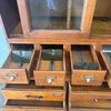 Antique Stacking Barrister File Display Cabinet Oak Finish With Acrylic Legs