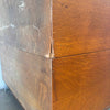 Antique Stacking Barrister File Display Cabinet Oak Finish With Acrylic Legs