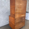 Antique Stacking Barrister File Display Cabinet Oak Finish With Acrylic Legs