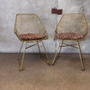 Pair of Cosmo Living By Cosmopolitan Ellis Modern Metal Accent Chairs