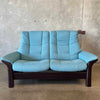 Stressless Norwegian Blue Sofa by Ekornes - High Back Two Seater