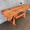 Early 1900s Christiansen Carpentry Workbench - Maple Refinished