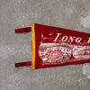Vintage Red 'Long Beach, CA' Pennant