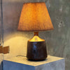 David Cressey & Robert Maxwell Table Lamp - Brown Glaze w/ Sunburst Pattern